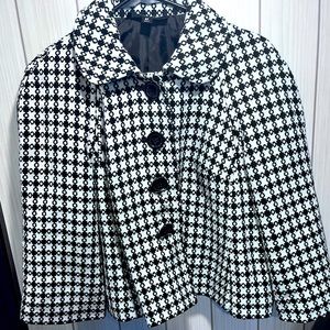 Briggs New York Women Brown Blazer 8 Petites